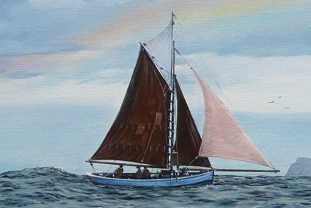 Vieille voile - détail