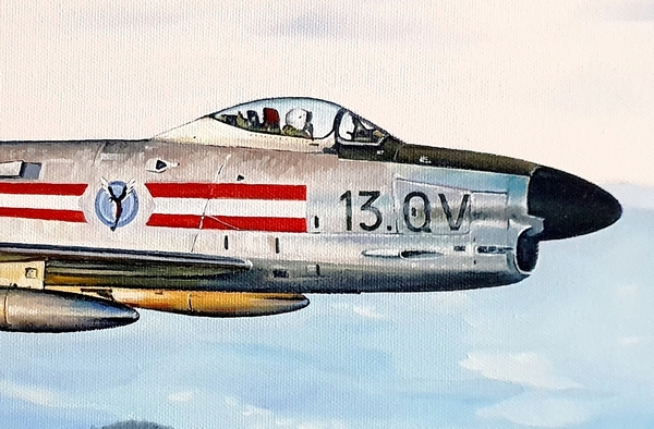 North American F-86 K Sabre Dog - détail